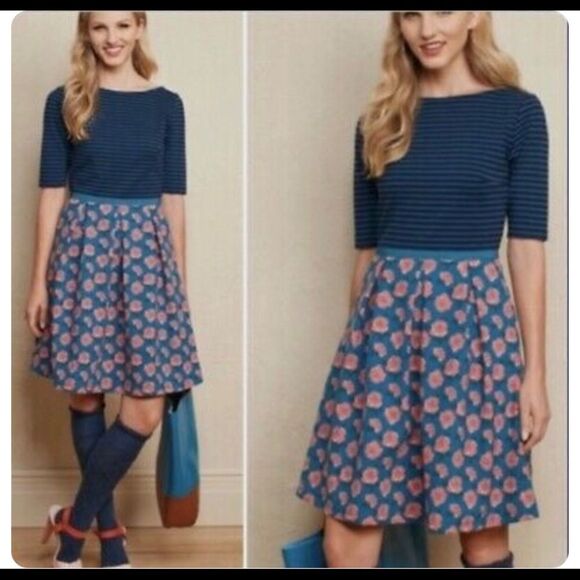 Matilda Jane women’s dress friends forever Peyton dress small floral stripe - Picture 2 of 7